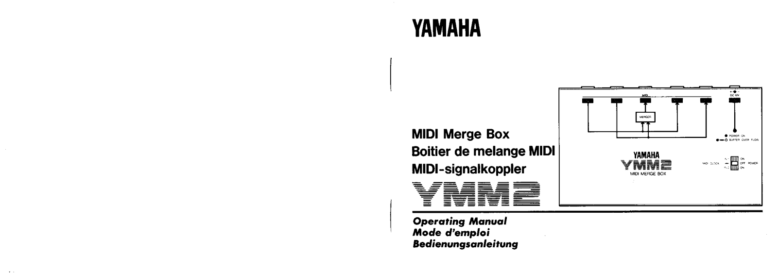 Yamaha YMM2E User Manual