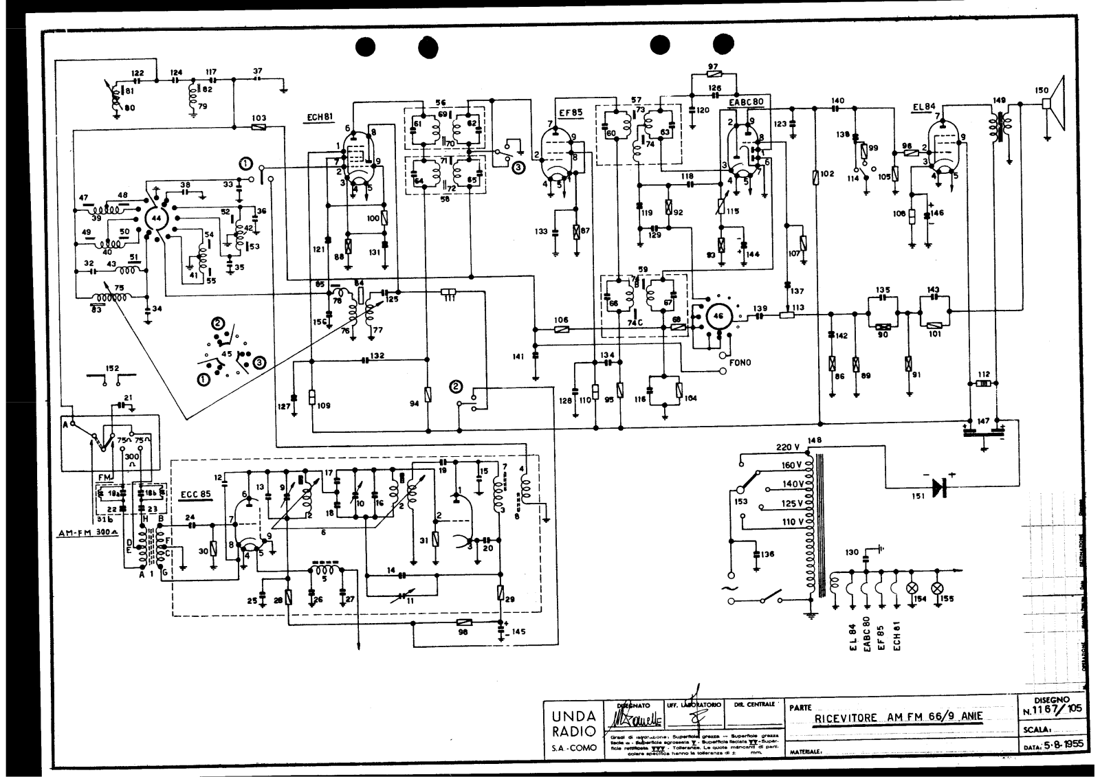 Unda Radio 66 9 schematic