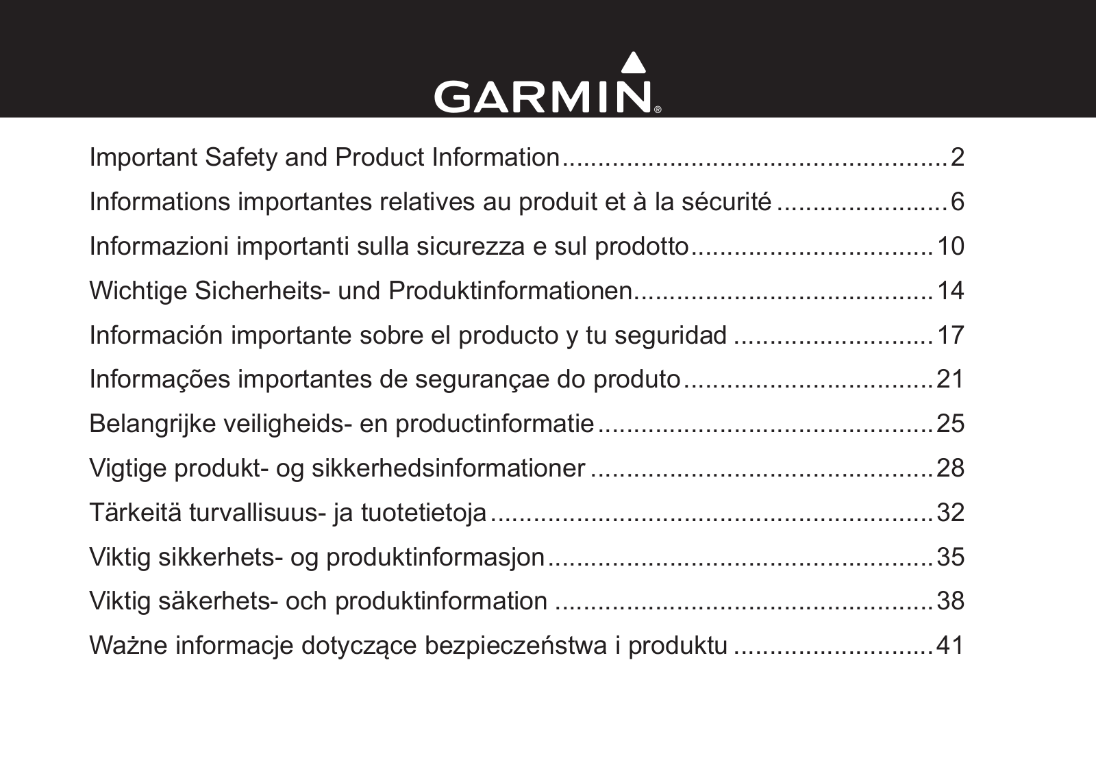 Garmin nuvi 44, nuvi 54, nuvi 54LM, nuvi 55LM, nuvi 55LMT Product Information