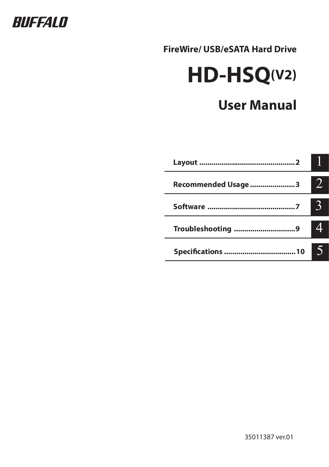 Buffalo Hd-hsq User Manual