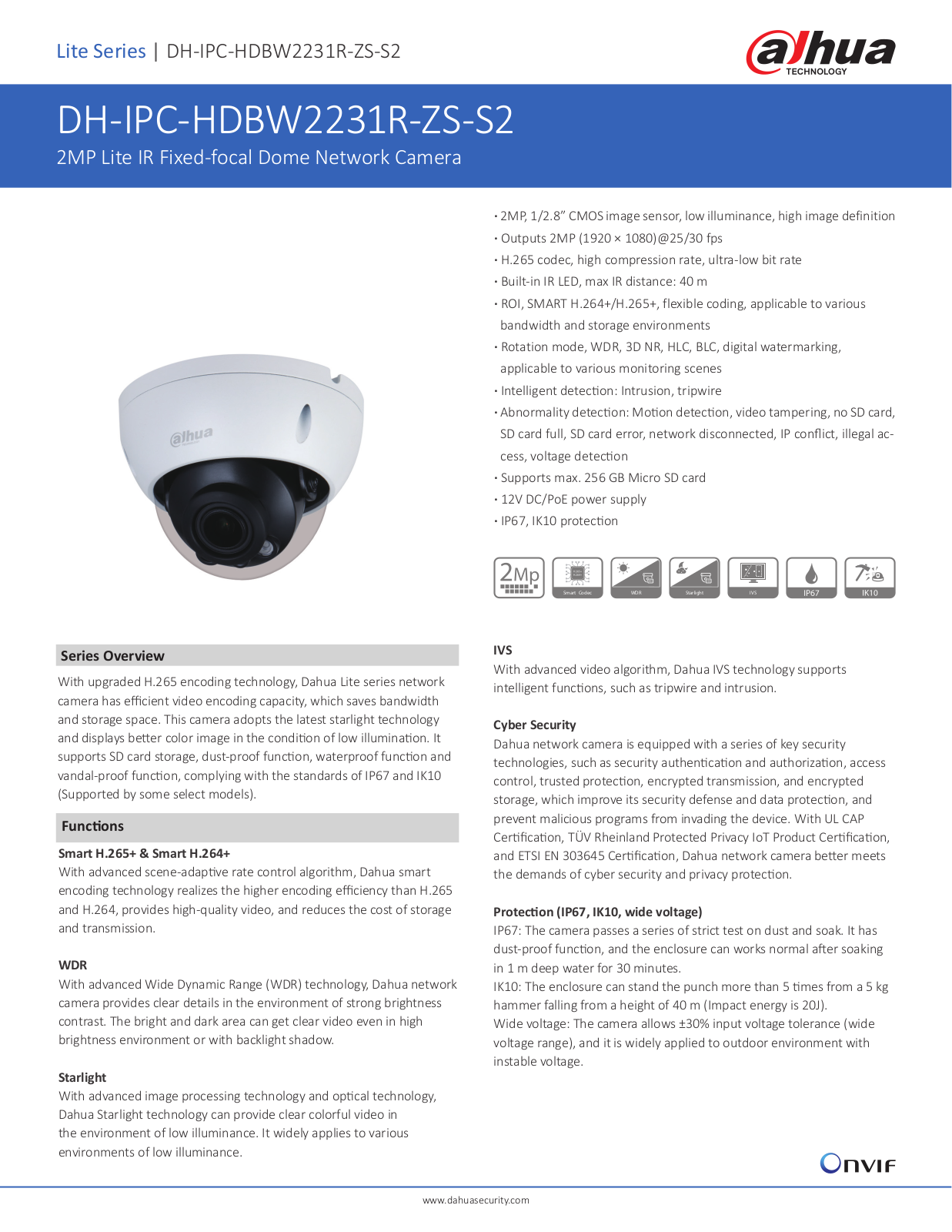 Dahua DH-IPC-HDBW2231R-ZS-S2 User Manual