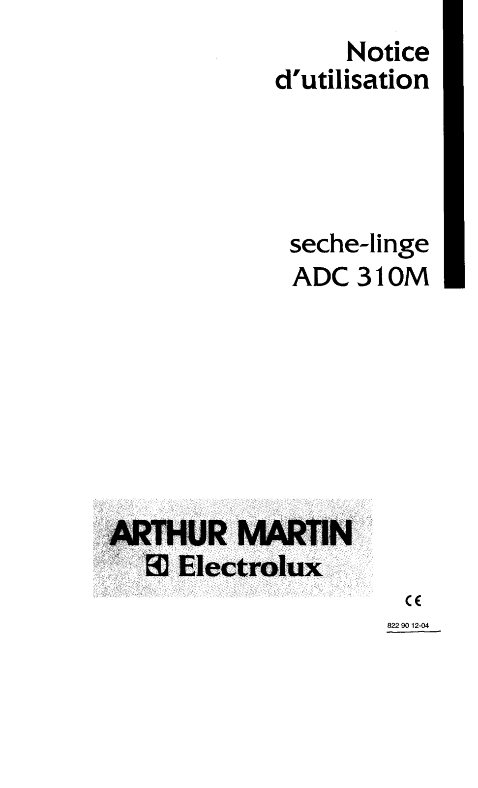 Arthur martin ADC310M User Manual