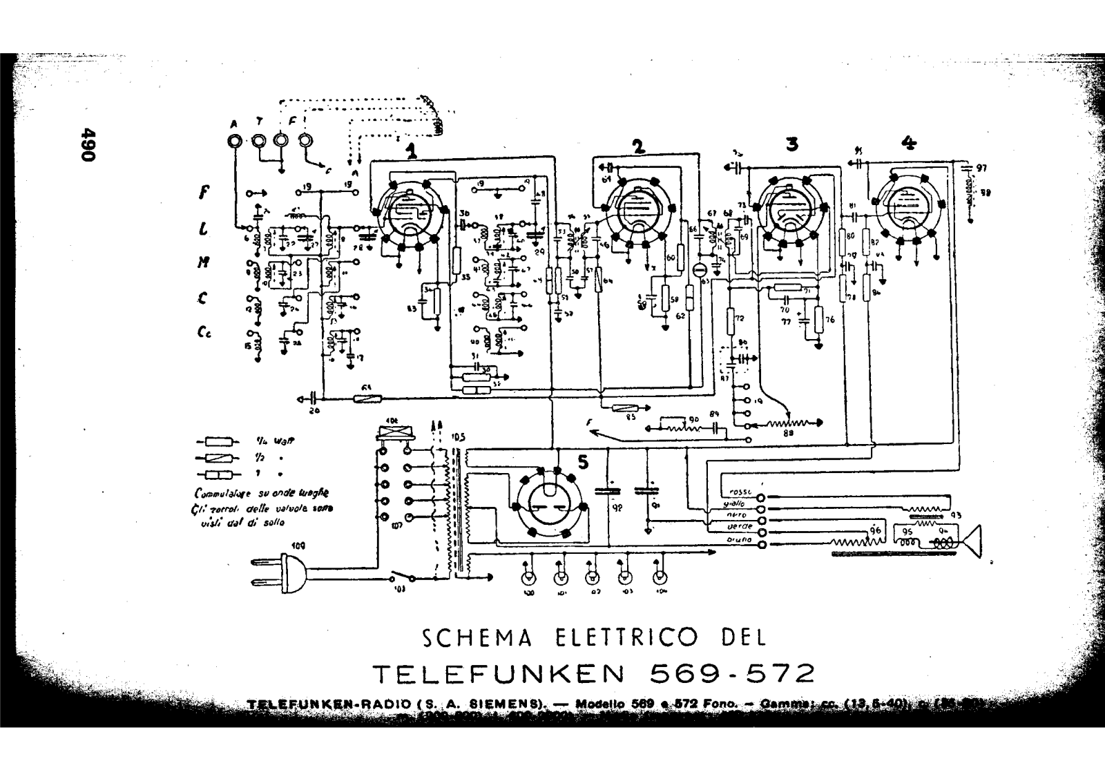 Siemens t569, t572 schematic