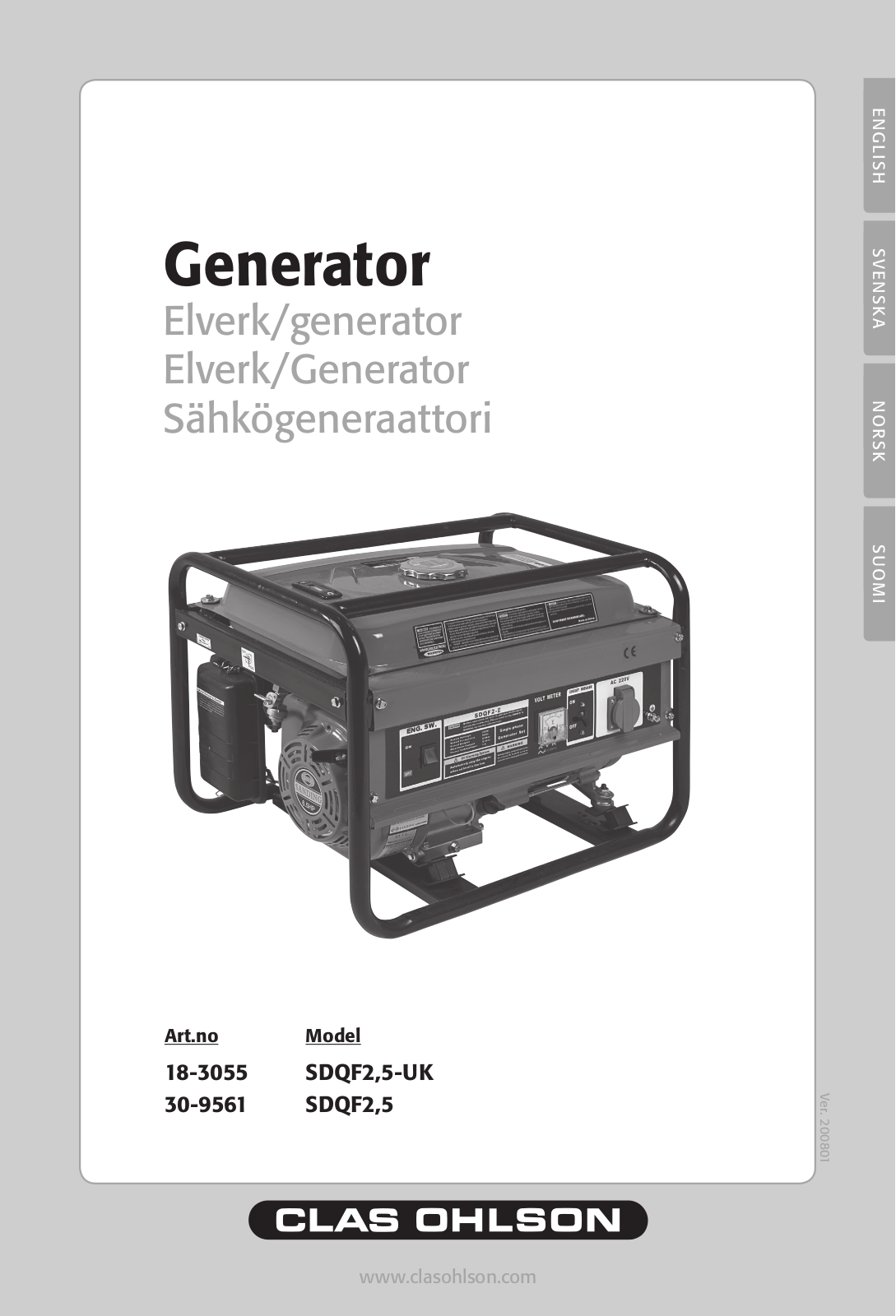 Clas Ohlson DQF2, 5-UK, 5 Instruction Manual