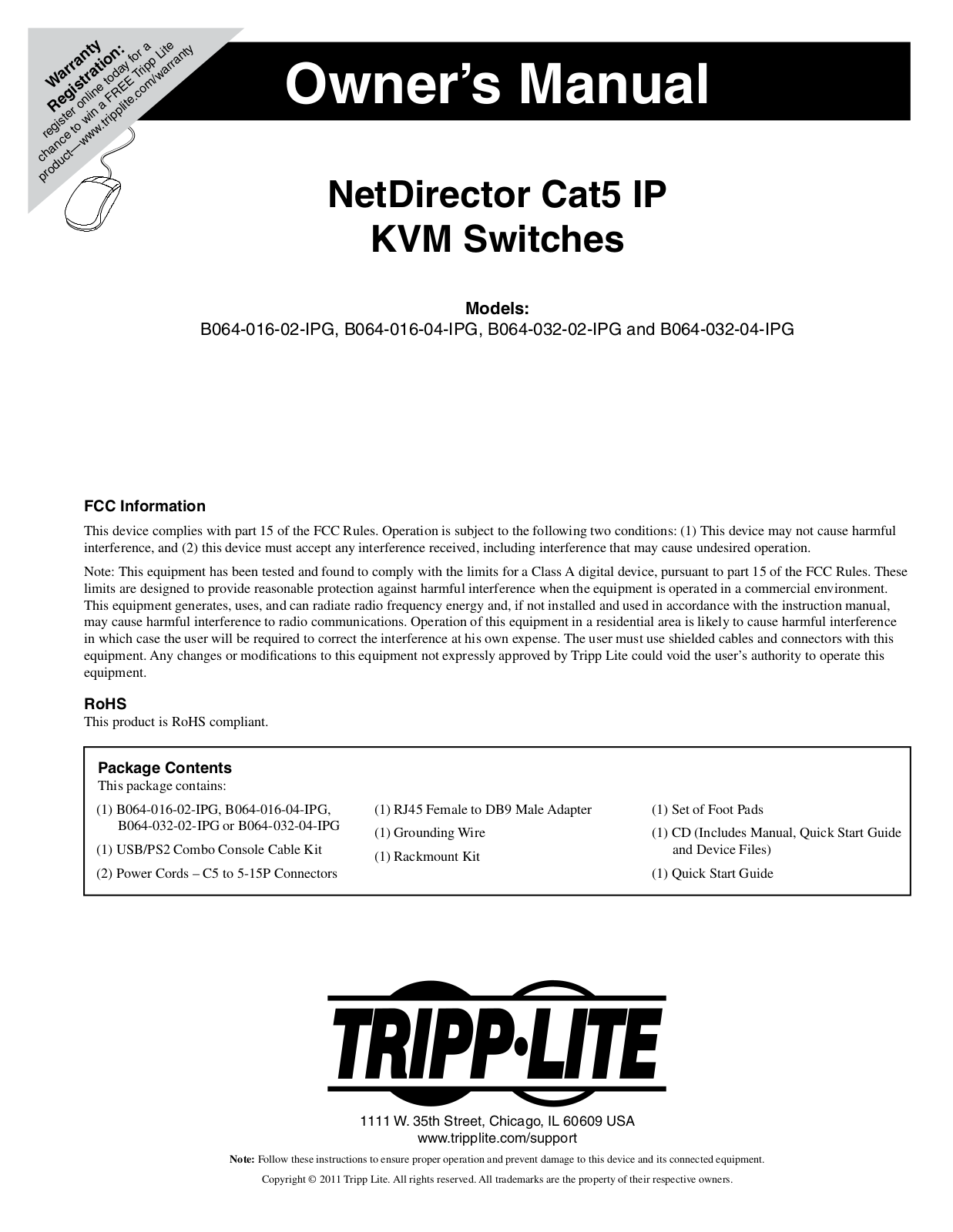 Tripp Lite B064-032-04-IPG User Manual