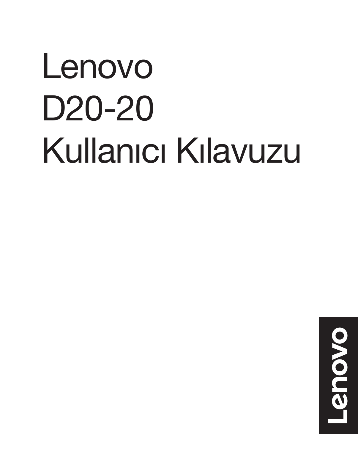 Lenovo D20-20 User Guide