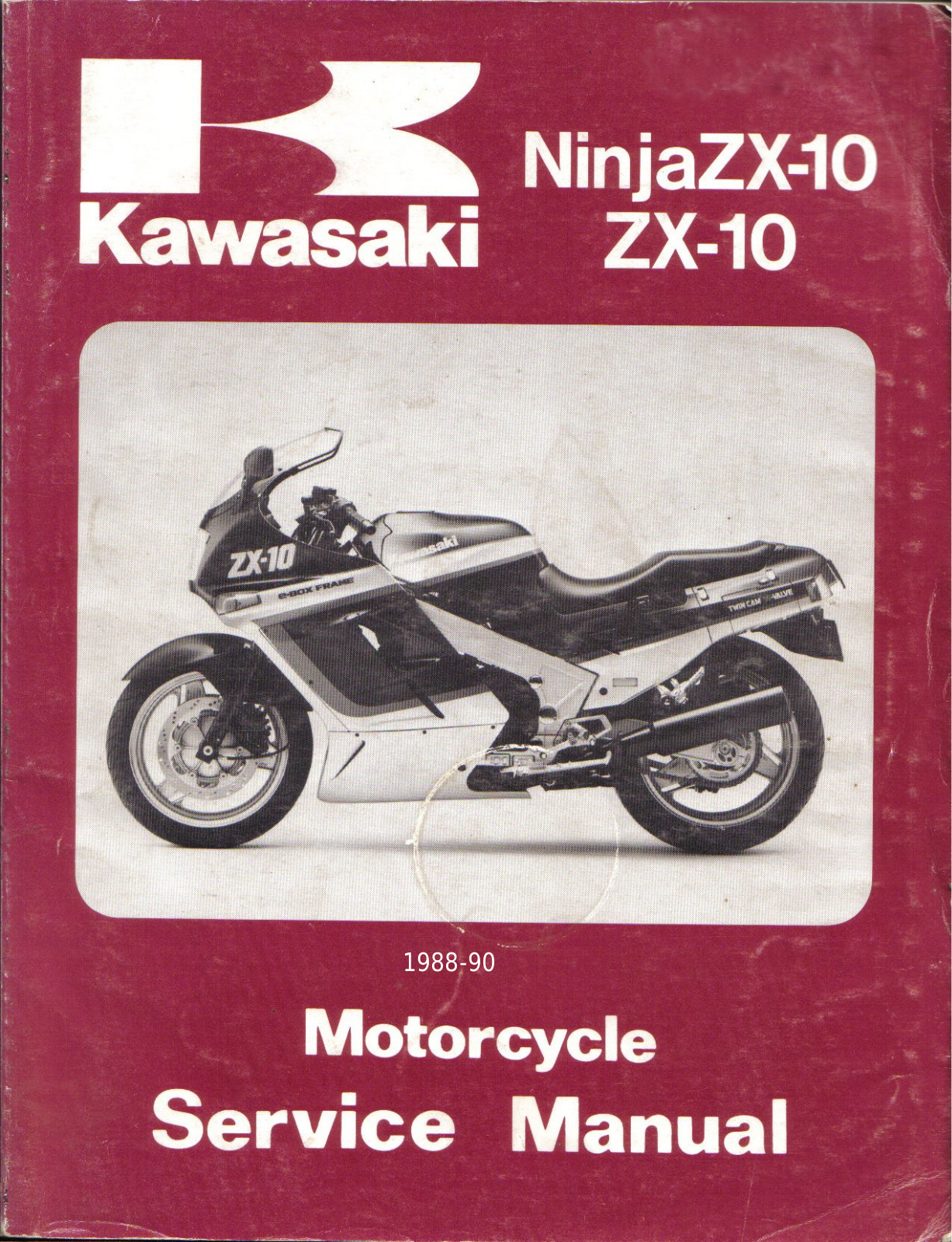 Kawasaki NINJA ZX-10 (1988-1990) User Manual