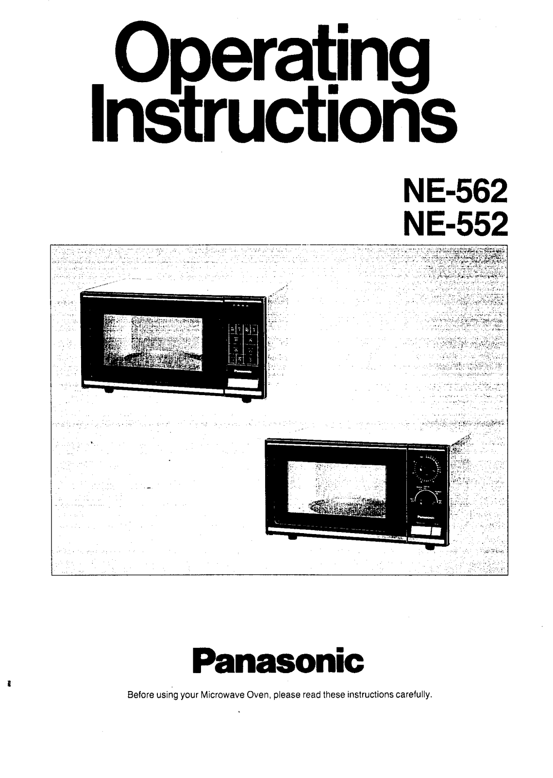 Panasonic NE-552, NE-562 User Manual