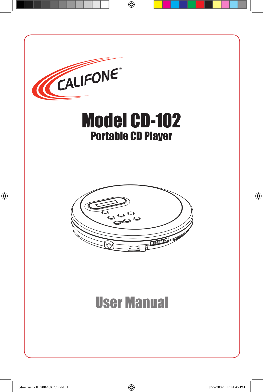 Califone 01 0810 User Manual