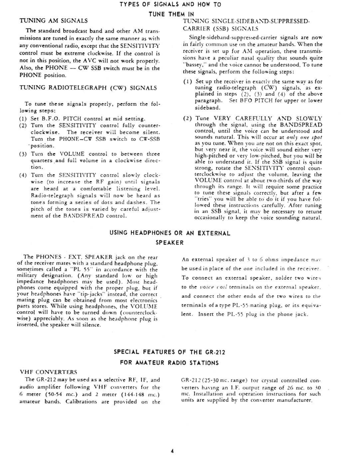 GONSET GR-212 User Manual (PAGE 04)