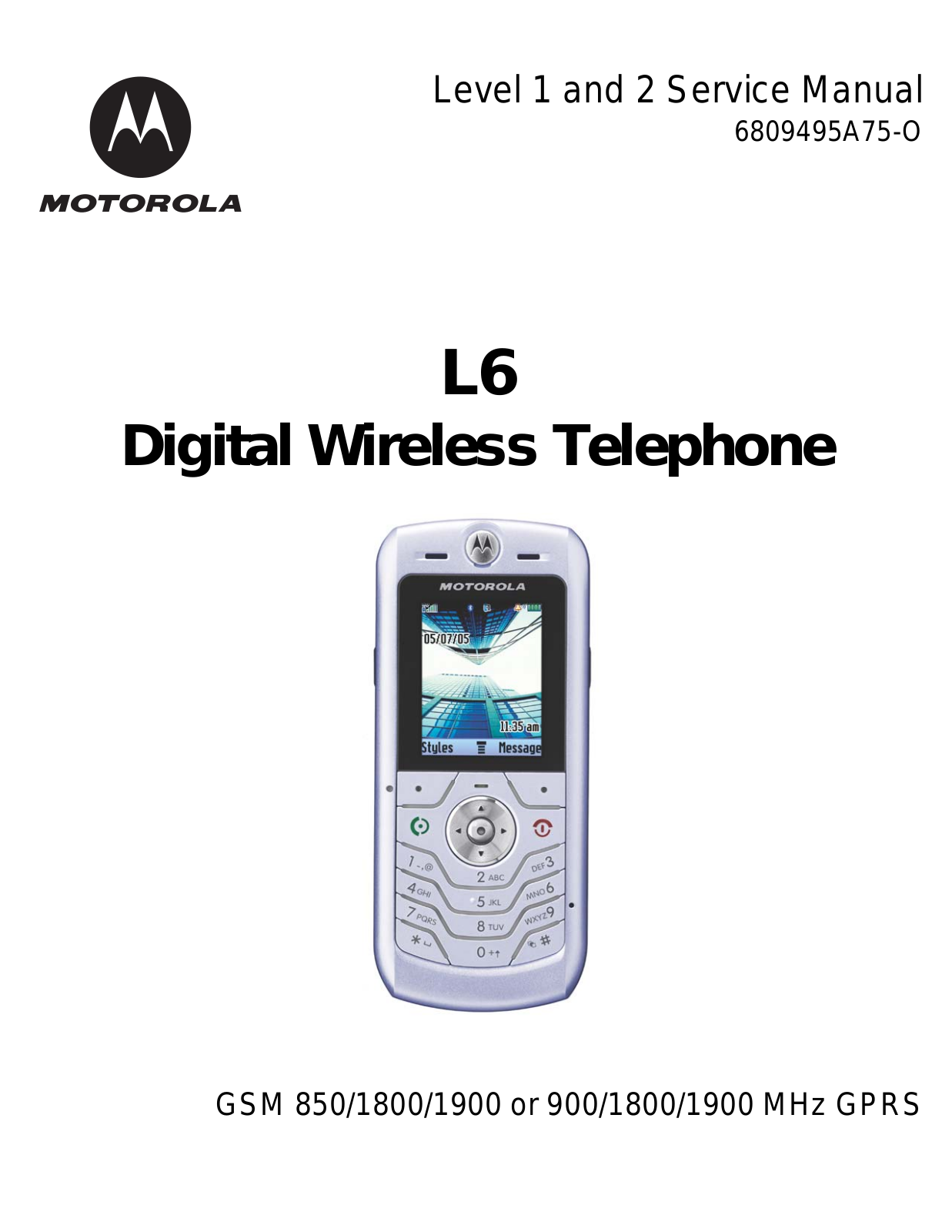 Motorola L6 L6   L6 Diagram