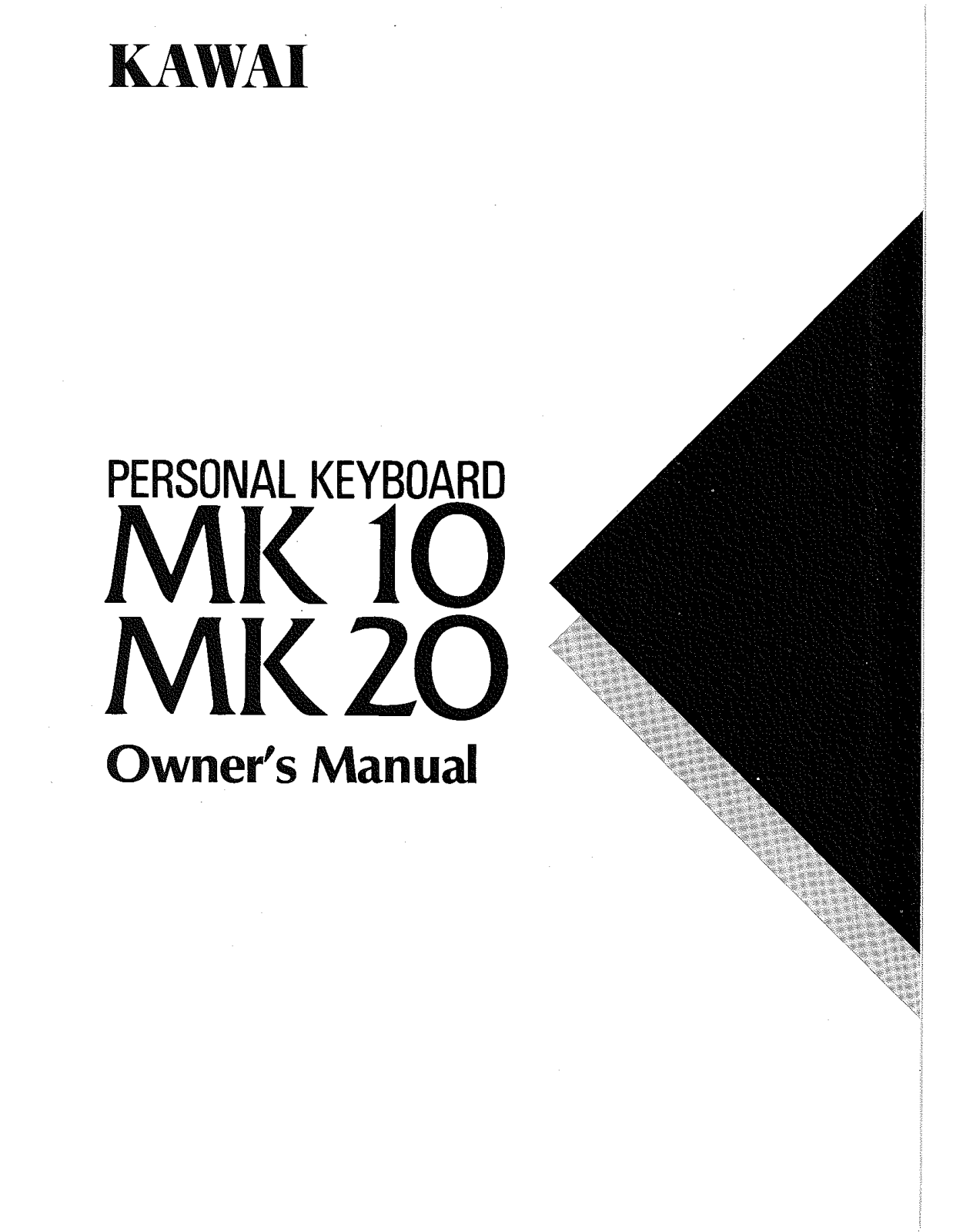 Kawai MK10 User Manual