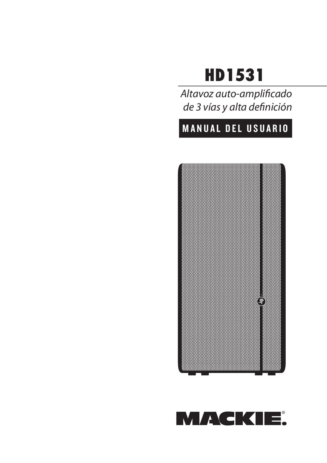 Mackie HD1531 Owner's Manual