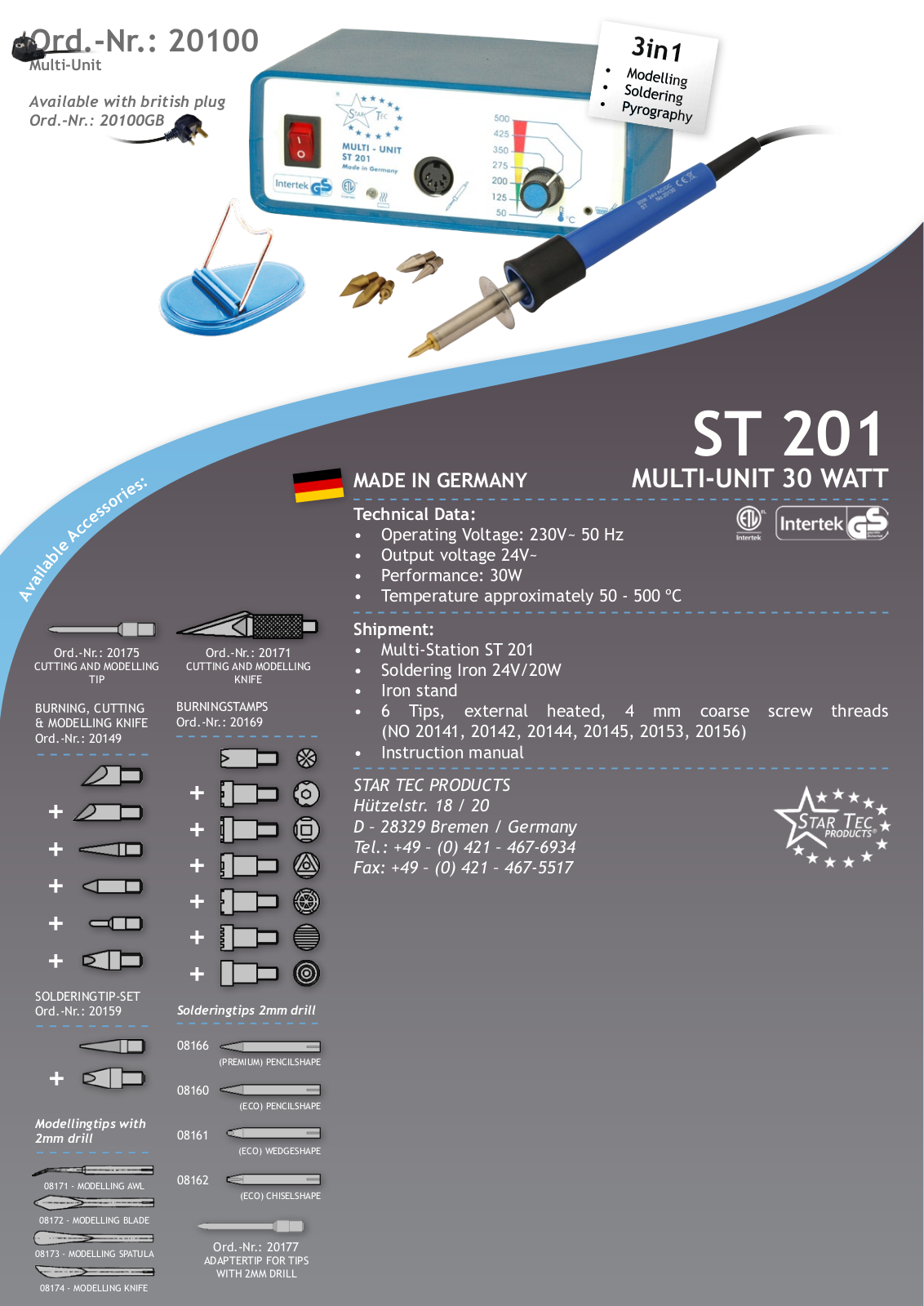 Datasheet ST201 20100 Specification - ManualMachine.com