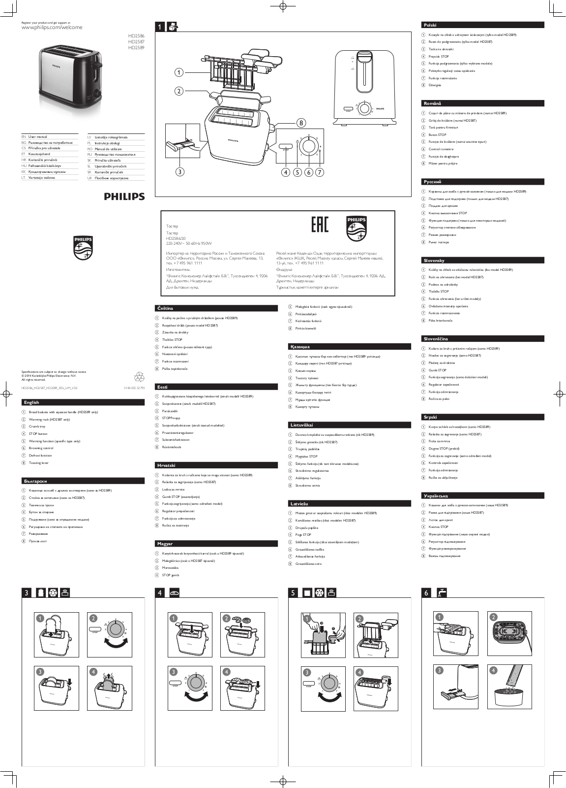 Philips HD2586 User Manual