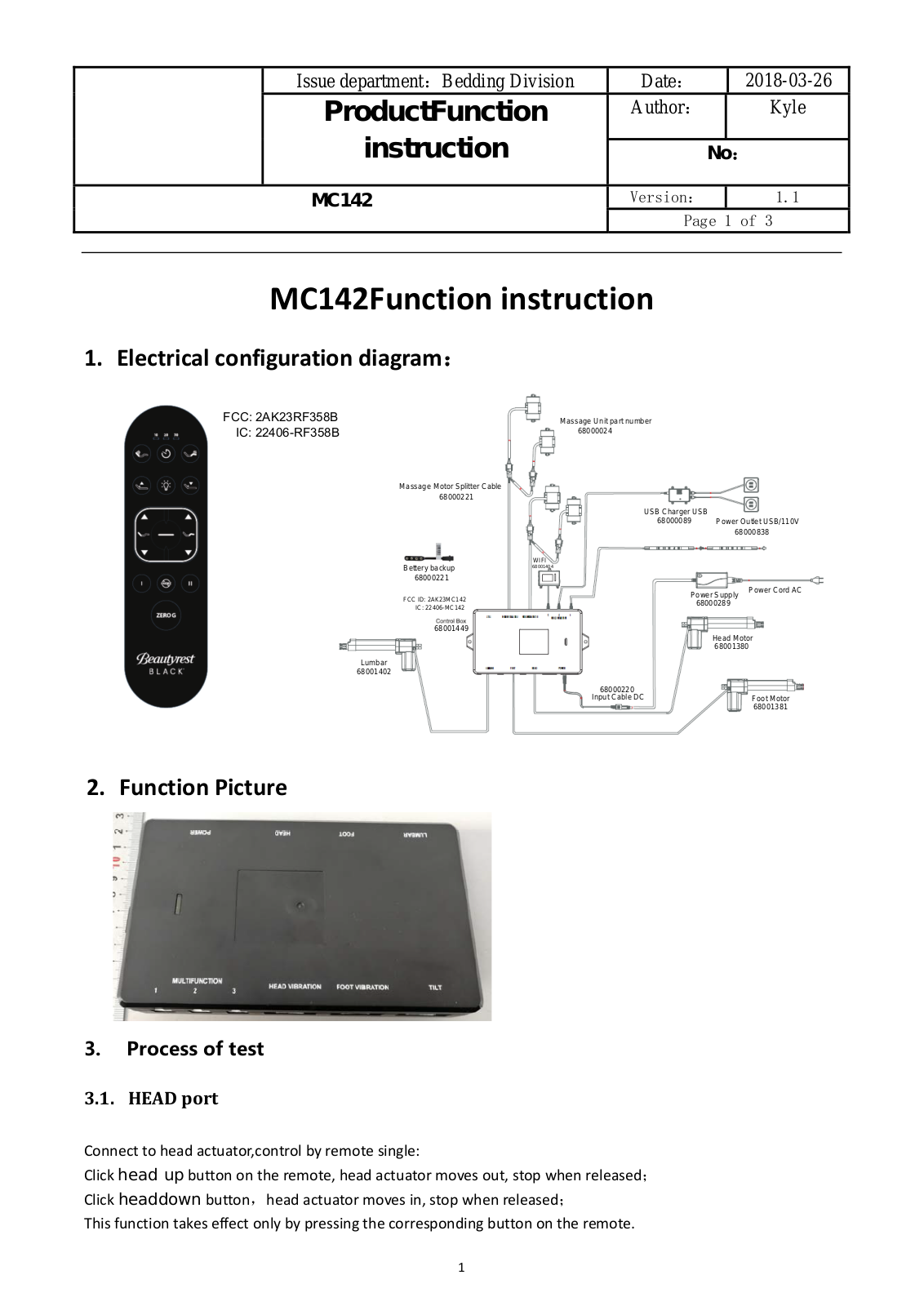 Keeson Technology MC142 User Manual