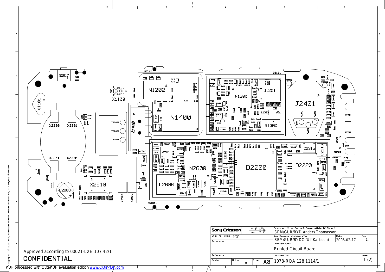 Sony Ericsson K300 Diagram