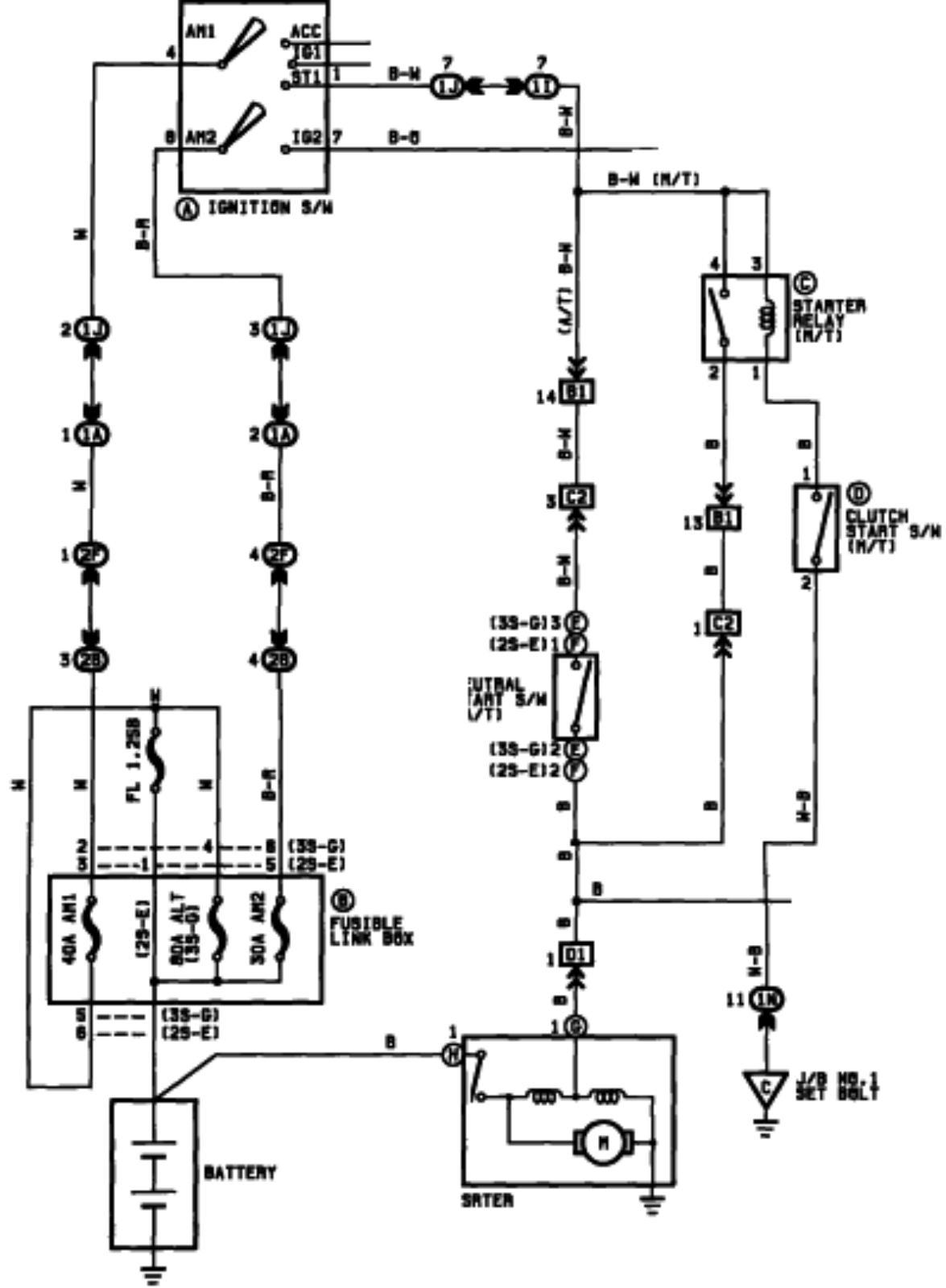 Toyota 1986   celica schematic