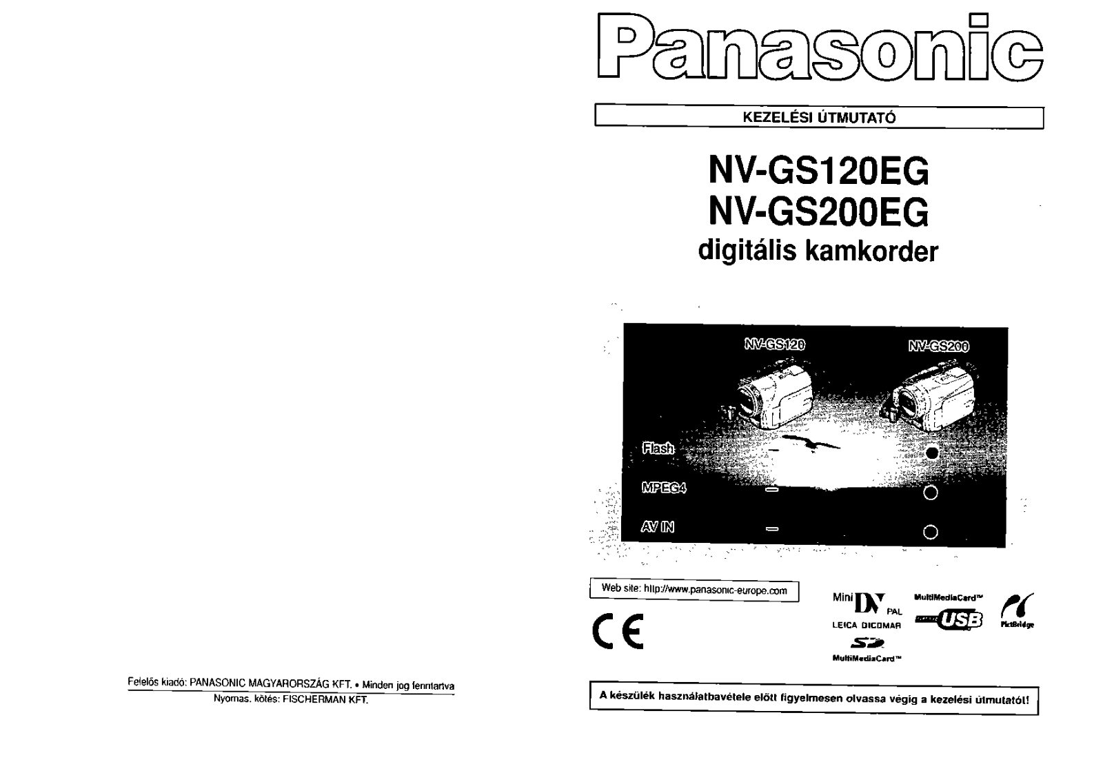 Panasonic NV-GS120EG, NV-GS200EG User Manual