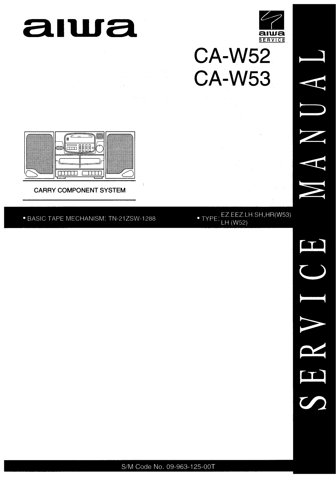 Aiwa CA-W52, CA-W53 User Manual