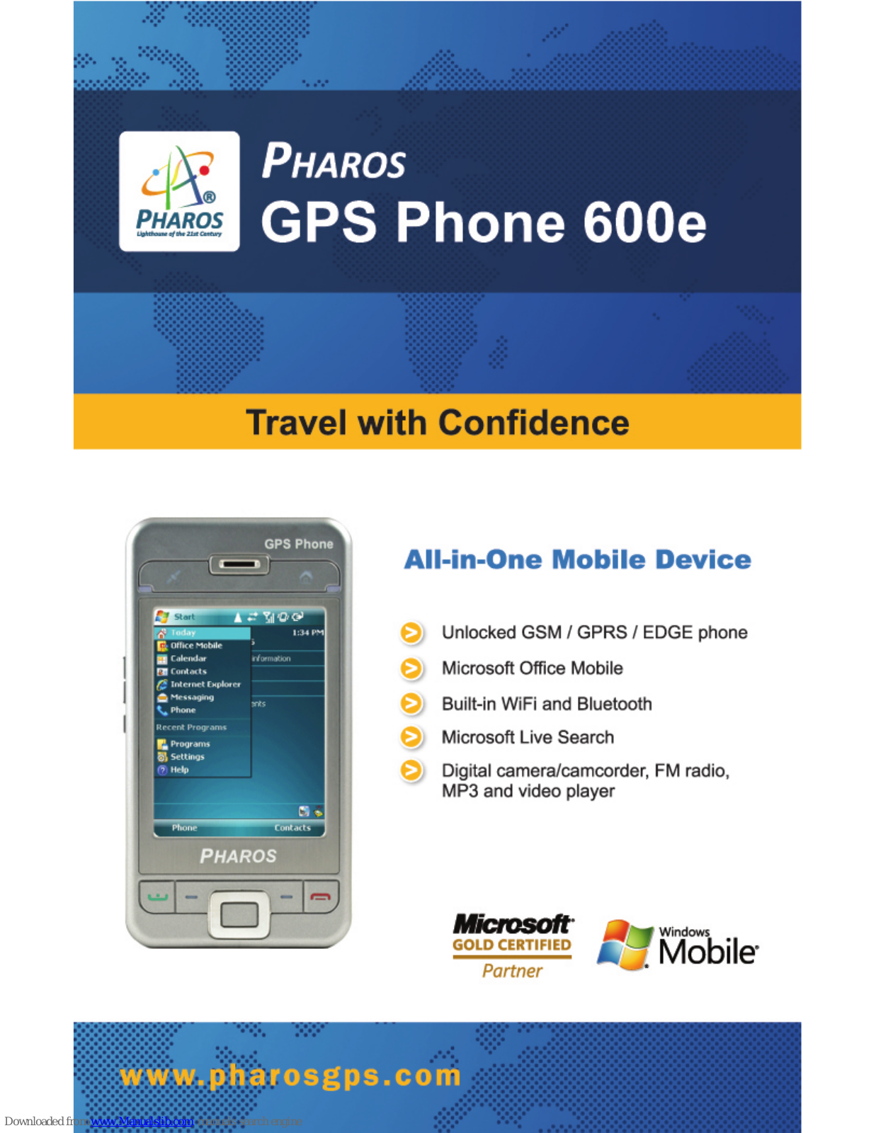 Pharos GPS 600e Specifications - ManualMachine.com