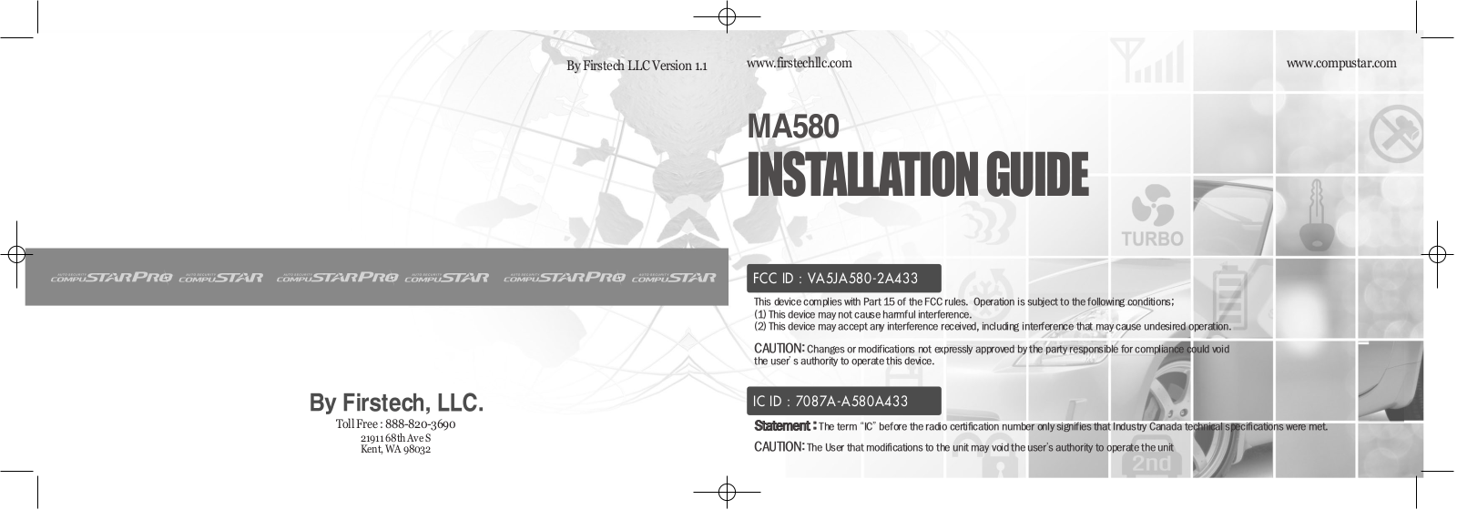 SEGI JA580 2A433 Users manual