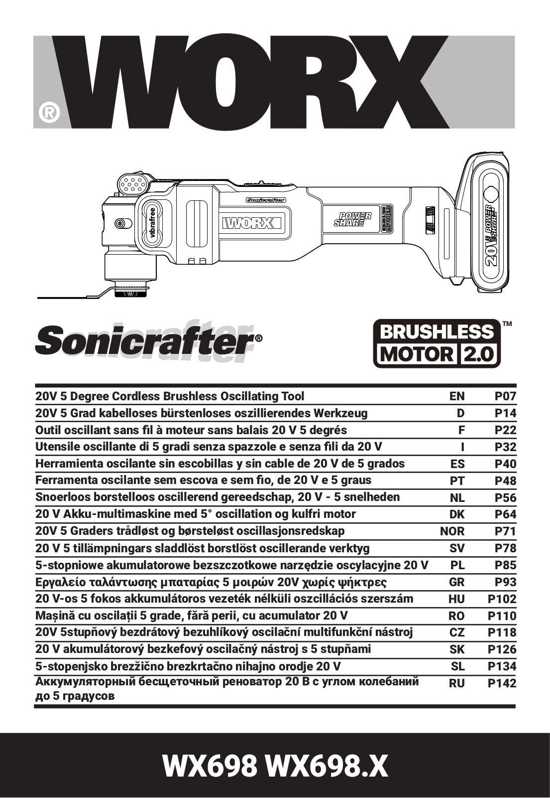 Worx WX698, WX698.X User guide - ManualMachine.com