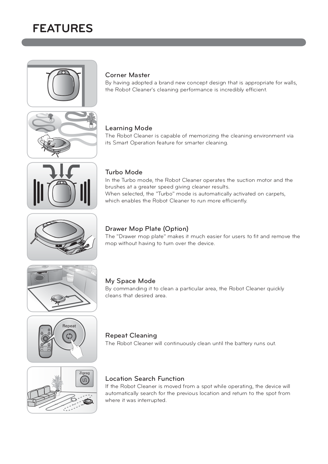 LG VR6470LVM, VR64607LV, VR6460 LV, VR64702 LVM Operating Instructions