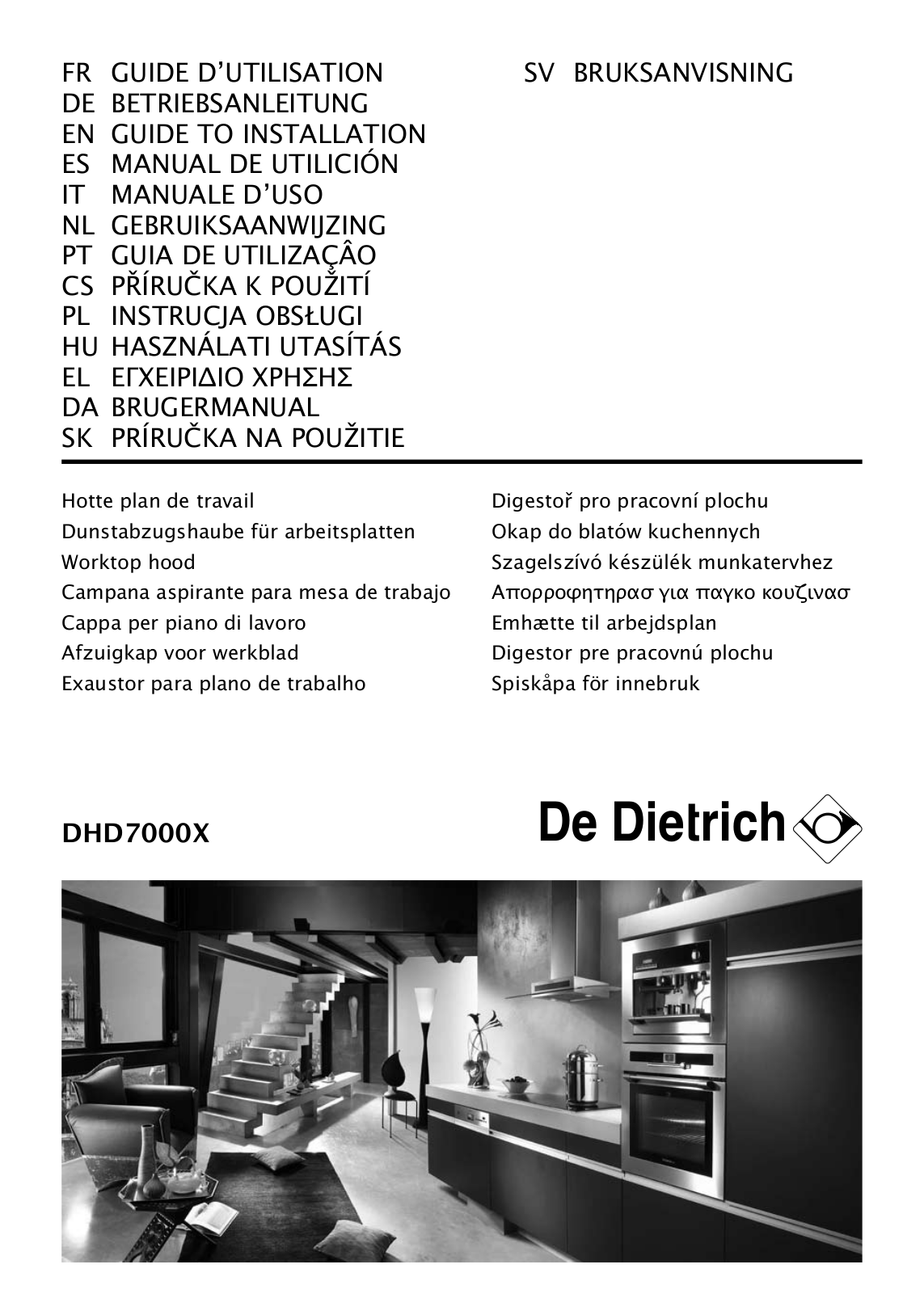 De Dietrich DHD 7000 X User Manual