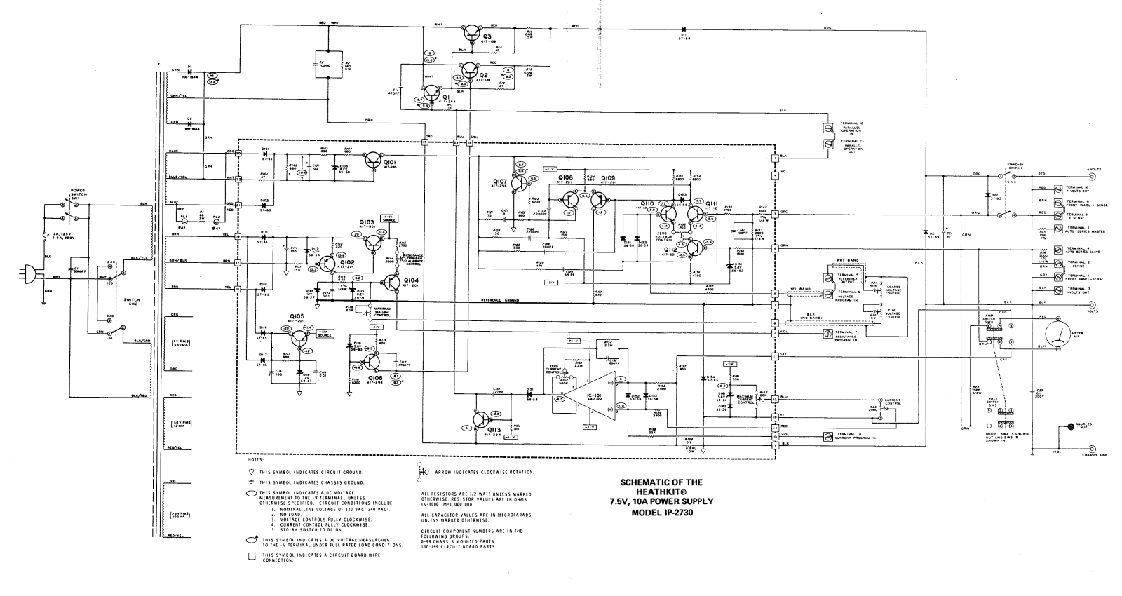 Heath Company IP-2730 Schematic