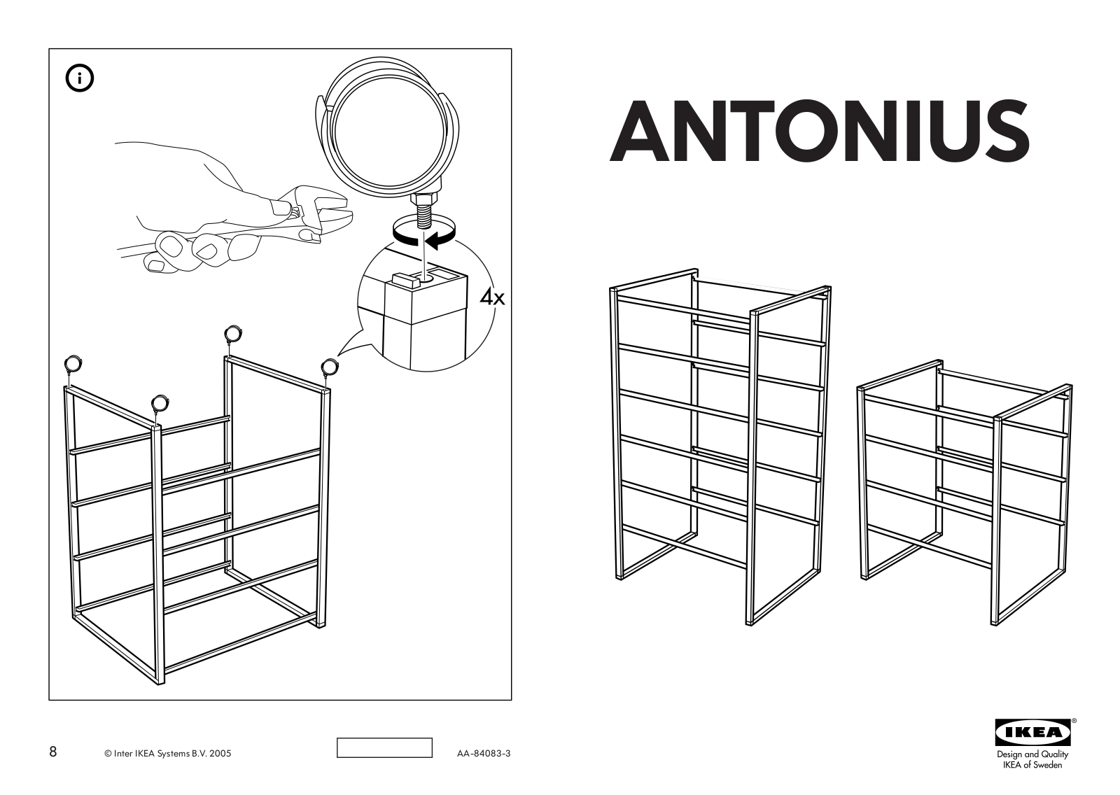 IKEA ANTONIUS FRAME 27 1/2