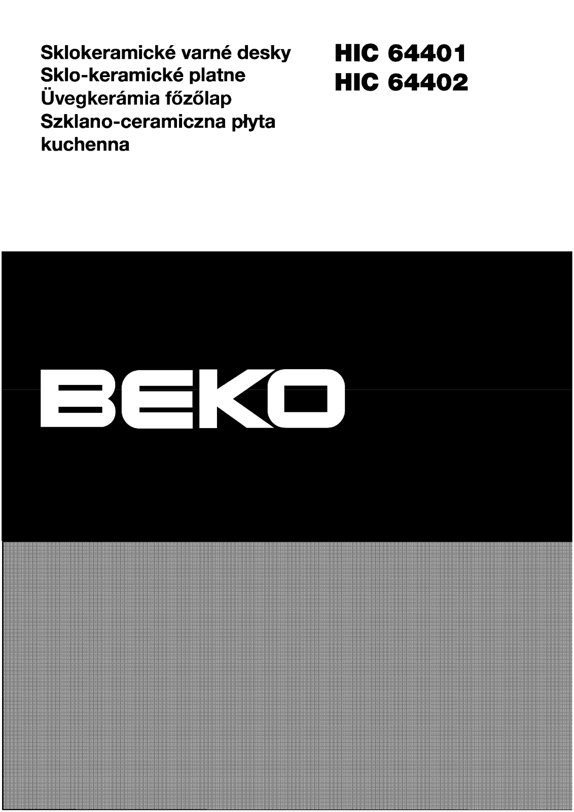 Beko HIC64401 User Manual