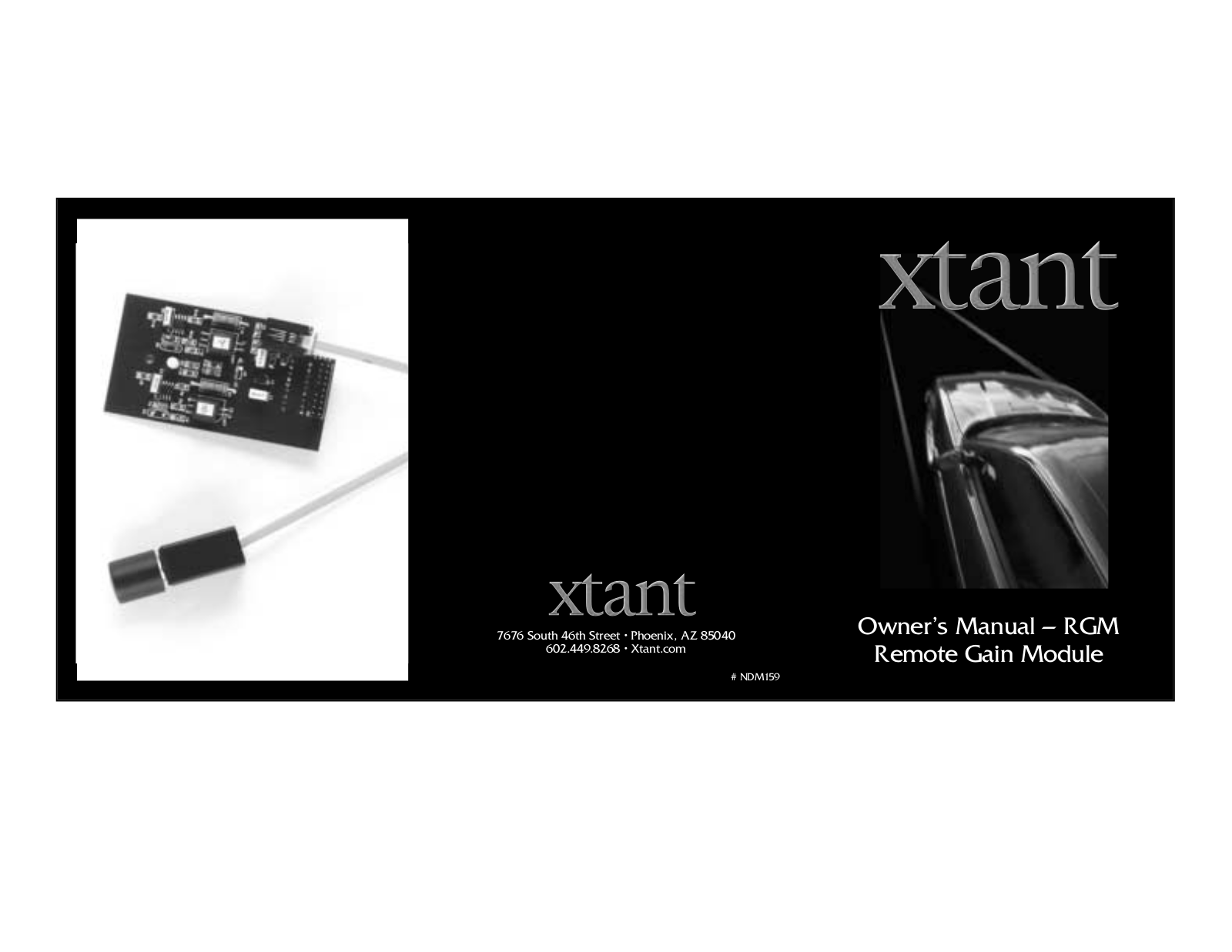 Xtant Technologies RGM Owners manual