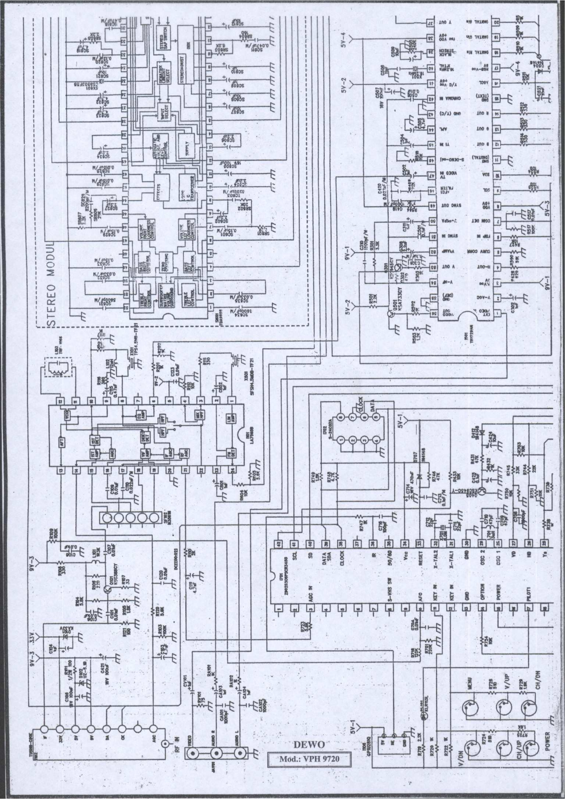 HITACHI cpt 1450re Diagram