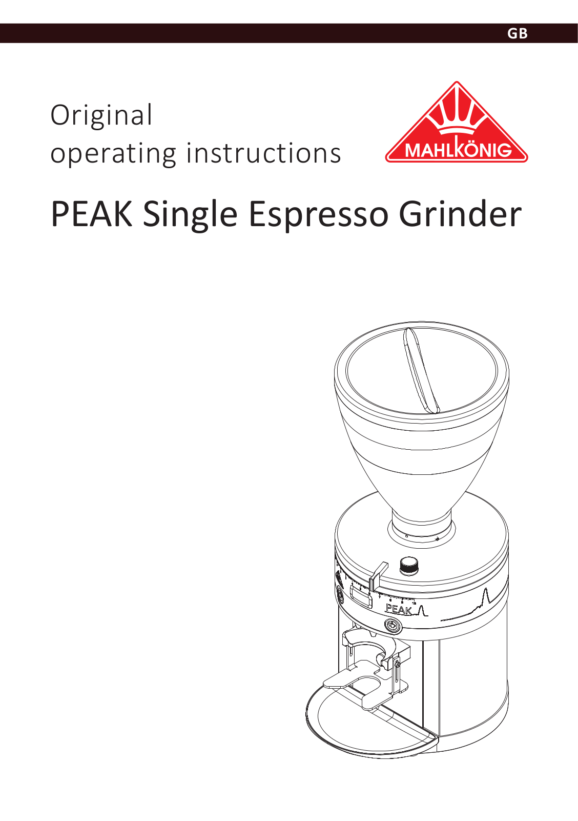 Mahlkoenig Peak User guide