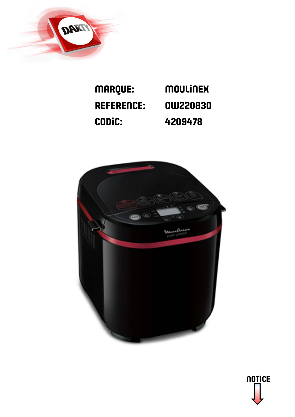 Moulinex OW220830 User Manual