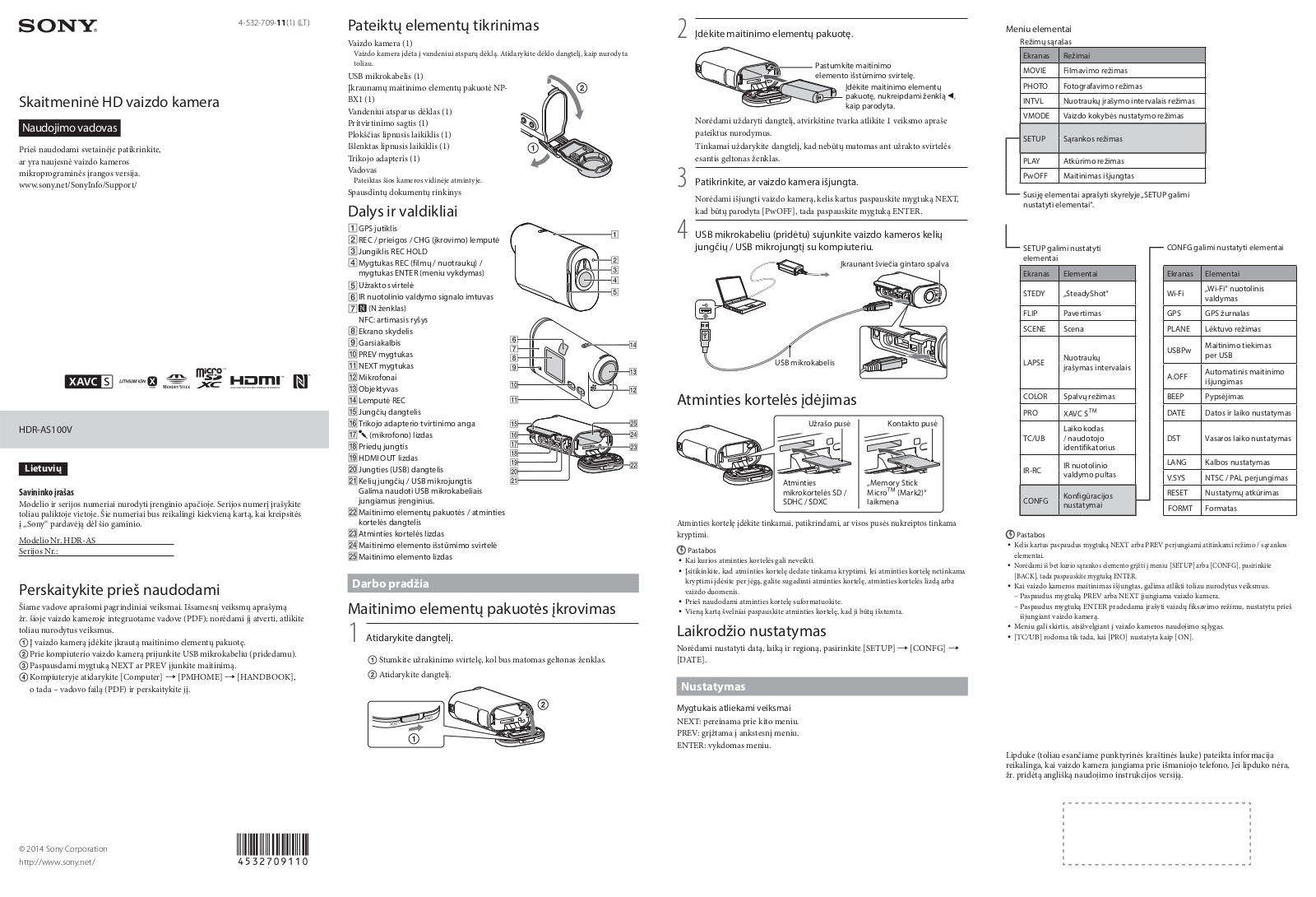 Sony HDR-AS100VB User Manual