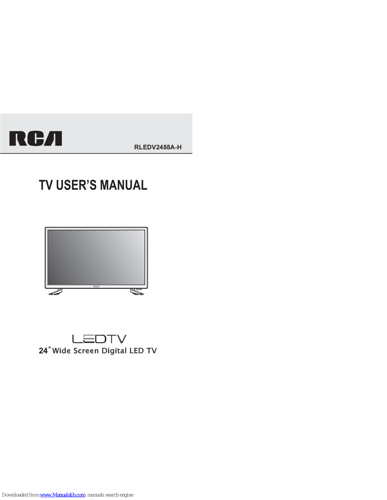 RCA RLEDV2488A-H User Manual