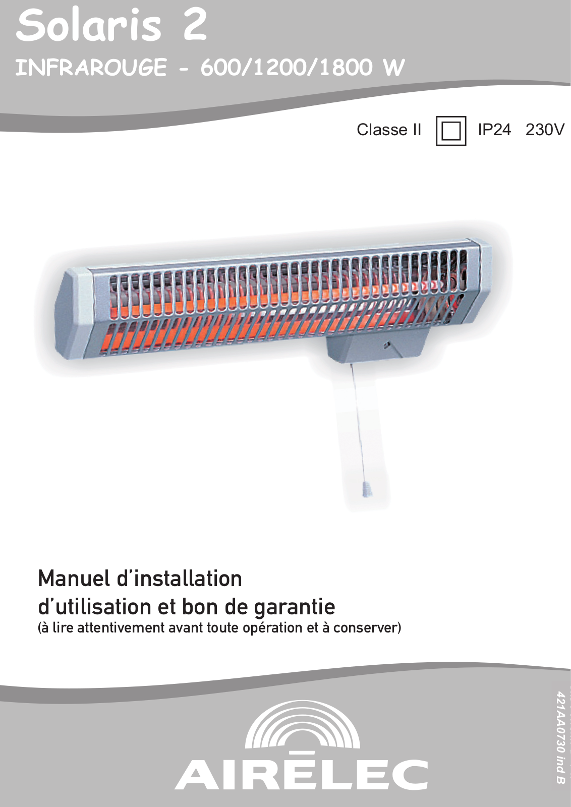 Airelec SOLARIS 2 User Manual