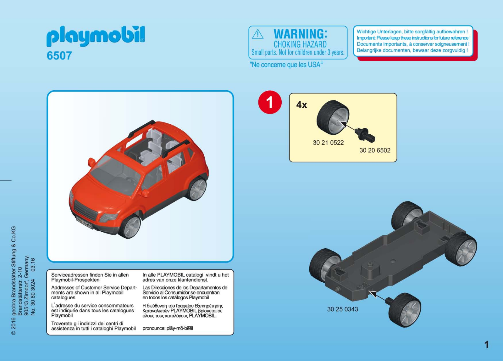 playmobil 6507 Instructions