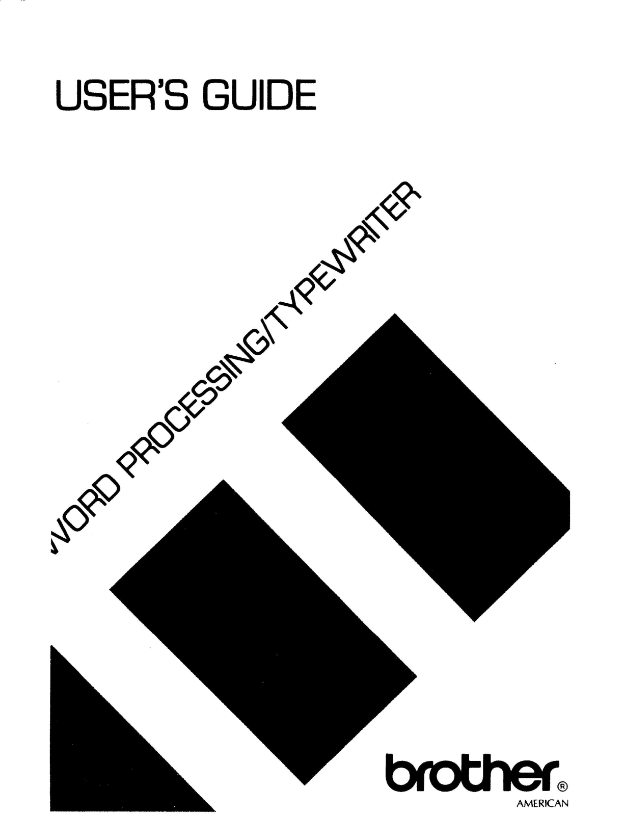 Brother GX9000 User Manual