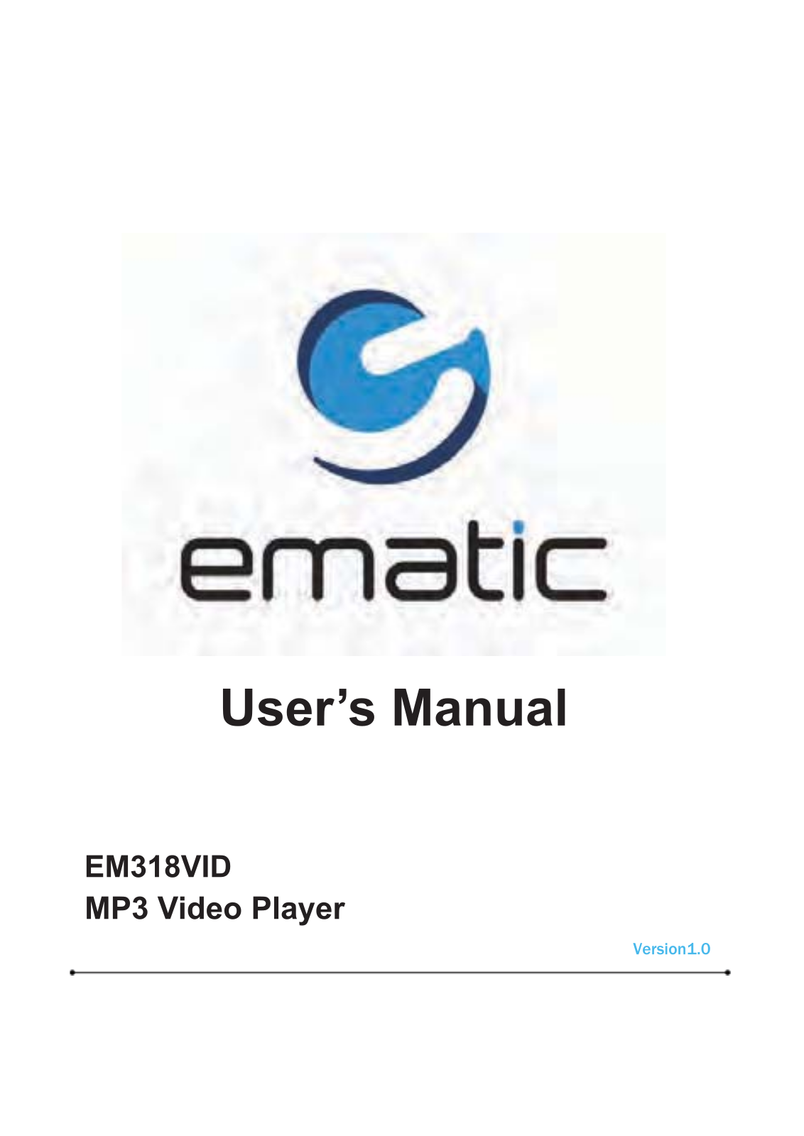 E matic EM318VID User Manual