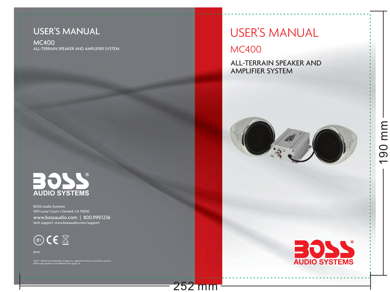 Boss Audio MC400 User Manual