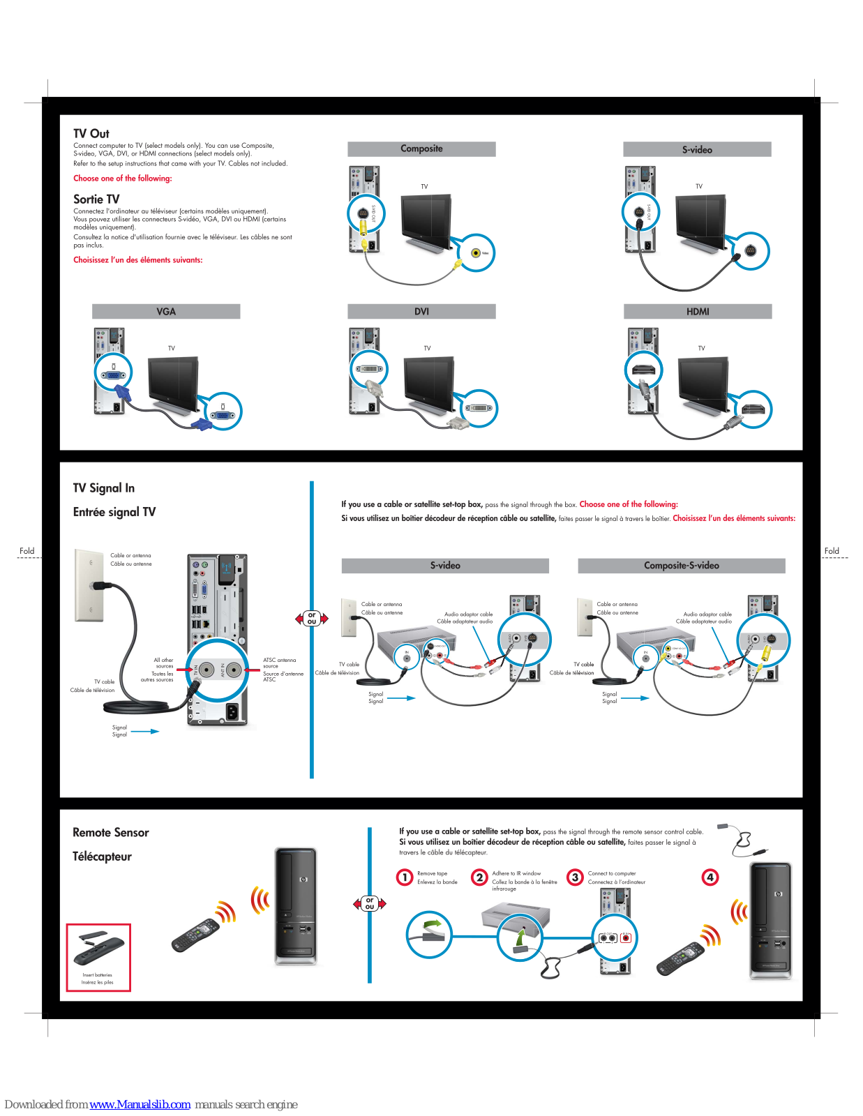 HP Pavilion – Slimline S5120y Tv Connection Manual