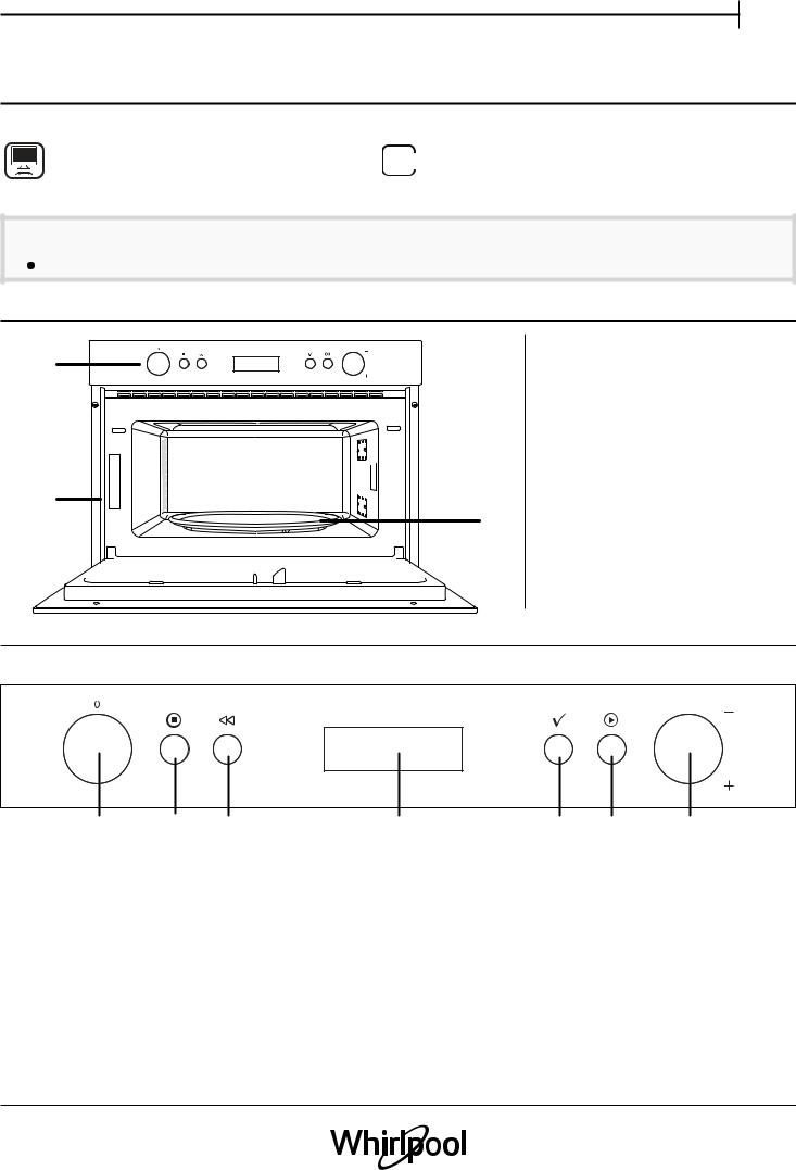 WHIRLPOOL AMW 784/IX Daily Reference Guide