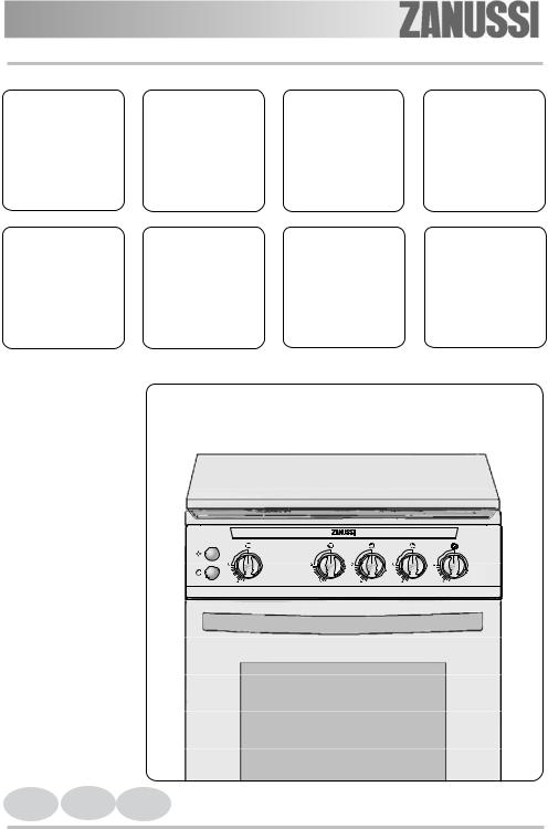 Zanussi ZCG55PGW1 User Manual