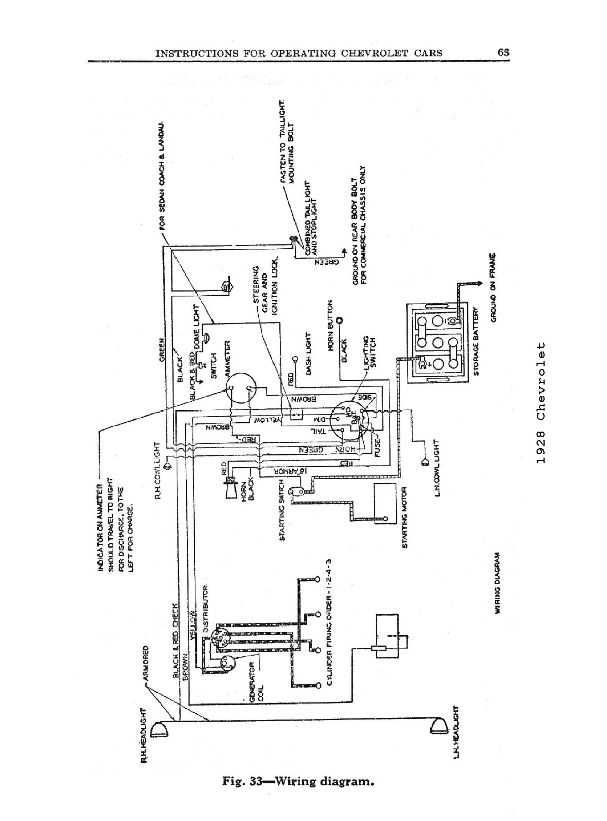 Chevrolet 1928 schematic