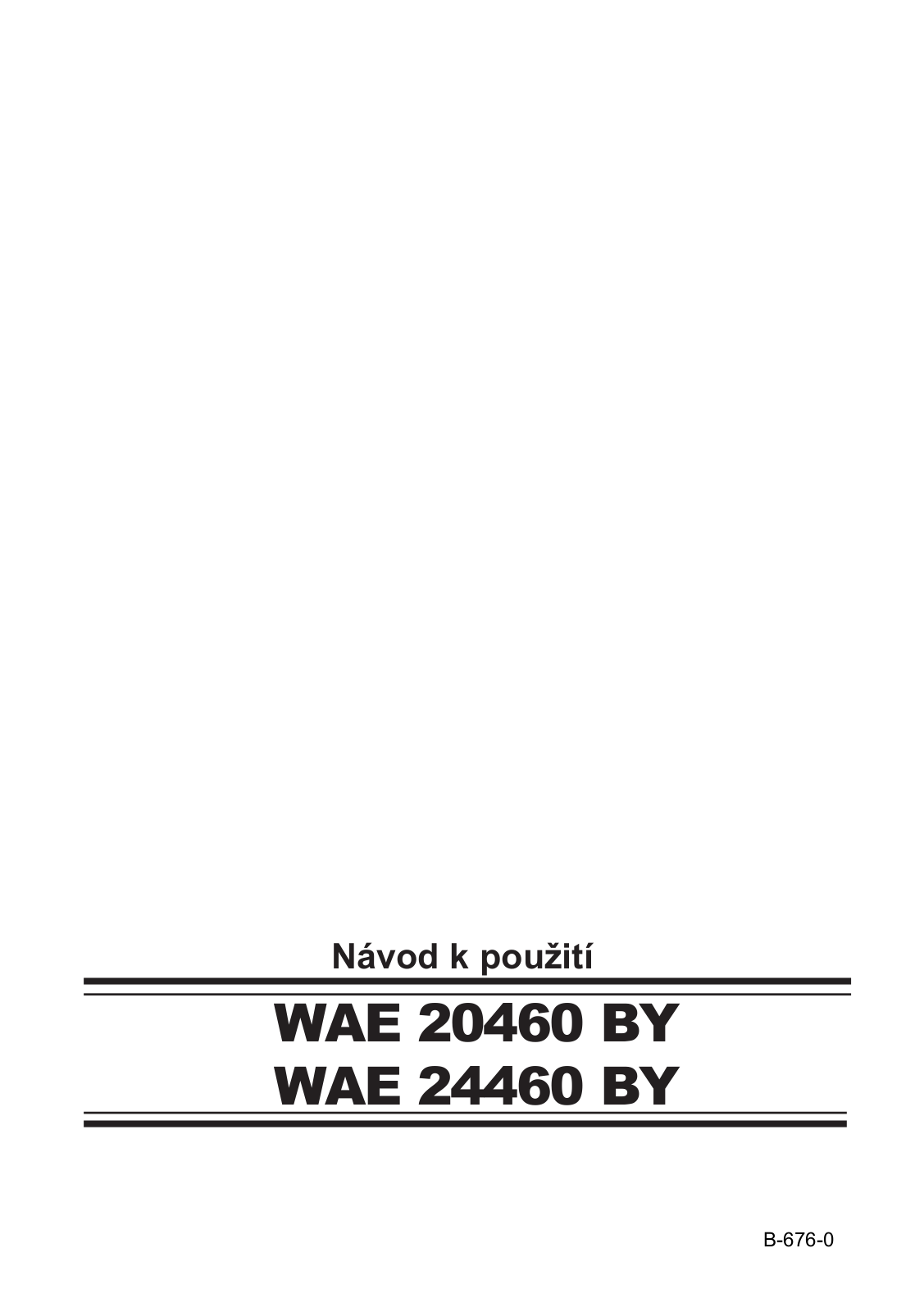 Bosch WAE 24460BY User Manual