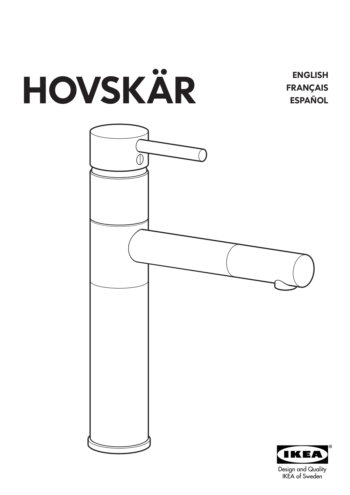 IKEA HOVSKAR User Manual