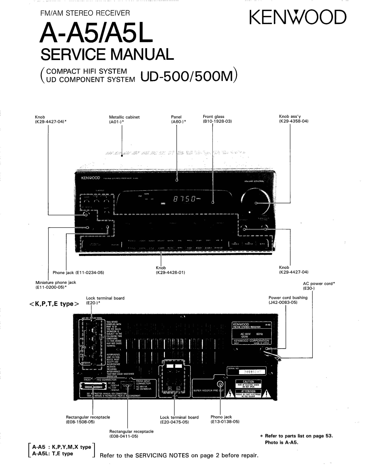 Kenwood AA-5 Service Manual